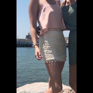 White/Cream Lace Skirt